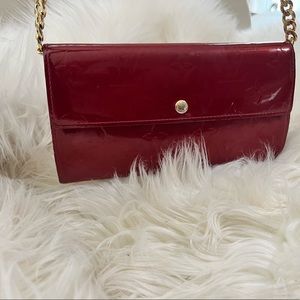 Louis Vuitton Monogram Red Patent Leather Wallet